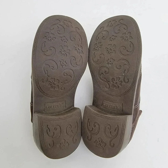 Carters Brown Leather Slingback Slip On Sandal Mules - 11 C - Picture 4 of 8